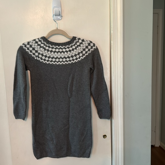 Gymboree Girls Decorative Collar Grey Sweater Dress With Front Pocket Size 8 NWT - Picture 4 of 4